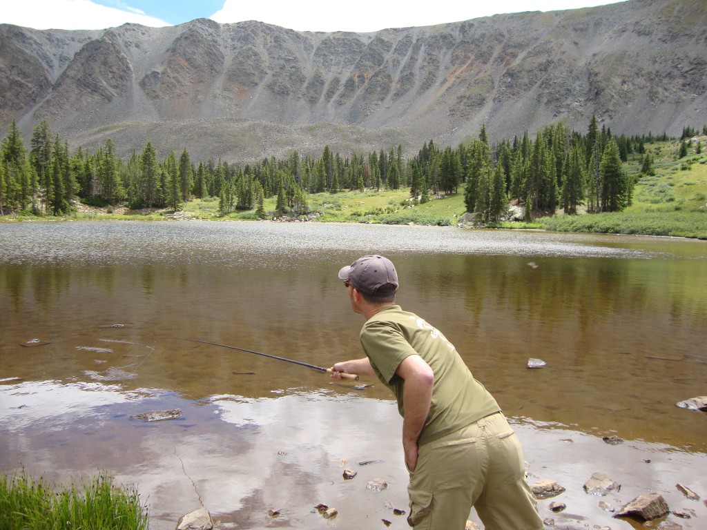 Fishing lakes with tenkara rods