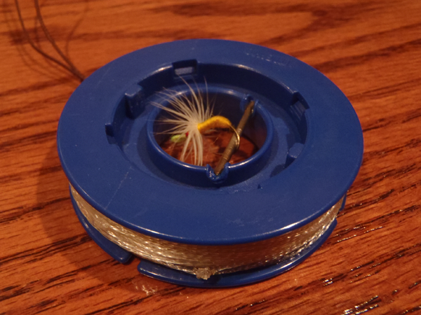 Tenkara line spool modification