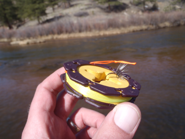 Pre-rigged tenkara line spool Pre-rigged tenkara line spool