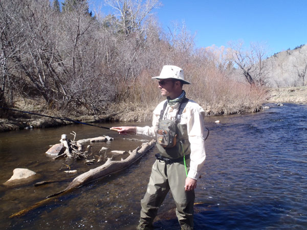 Me on Bear Creek with my trusty Tilley hat