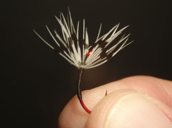 Tenkara Flies on red hooks 1