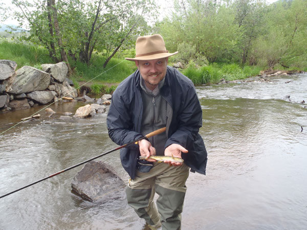 First fish on tenkara