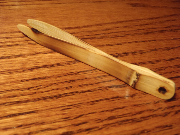 Bamboo tweezers