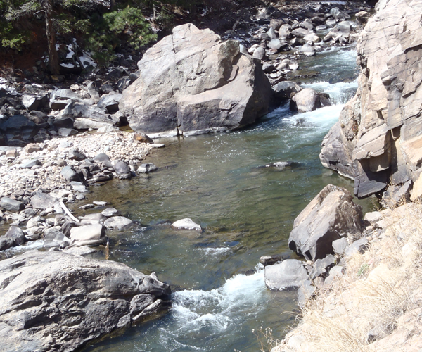 A typical pool on Clear Creek