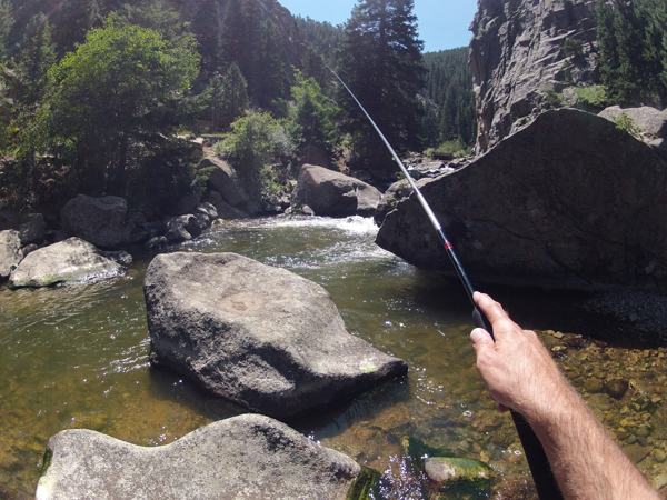 Tenkara on Boulder Creek