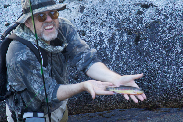 Chris Stewart in his signature camouflage 