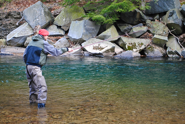 Theo Bakelaar tenkara fishing