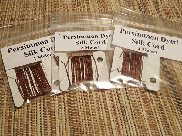 Silk cord for eyeless tenkara hooks