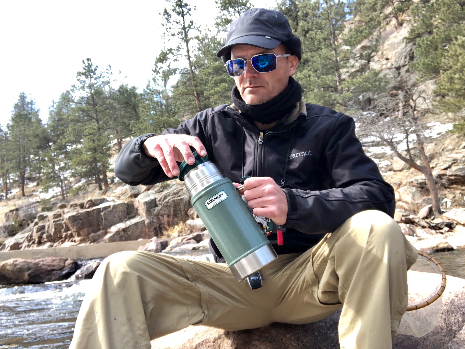 Jason Klass Fishing Tenkara on the St. Vrain