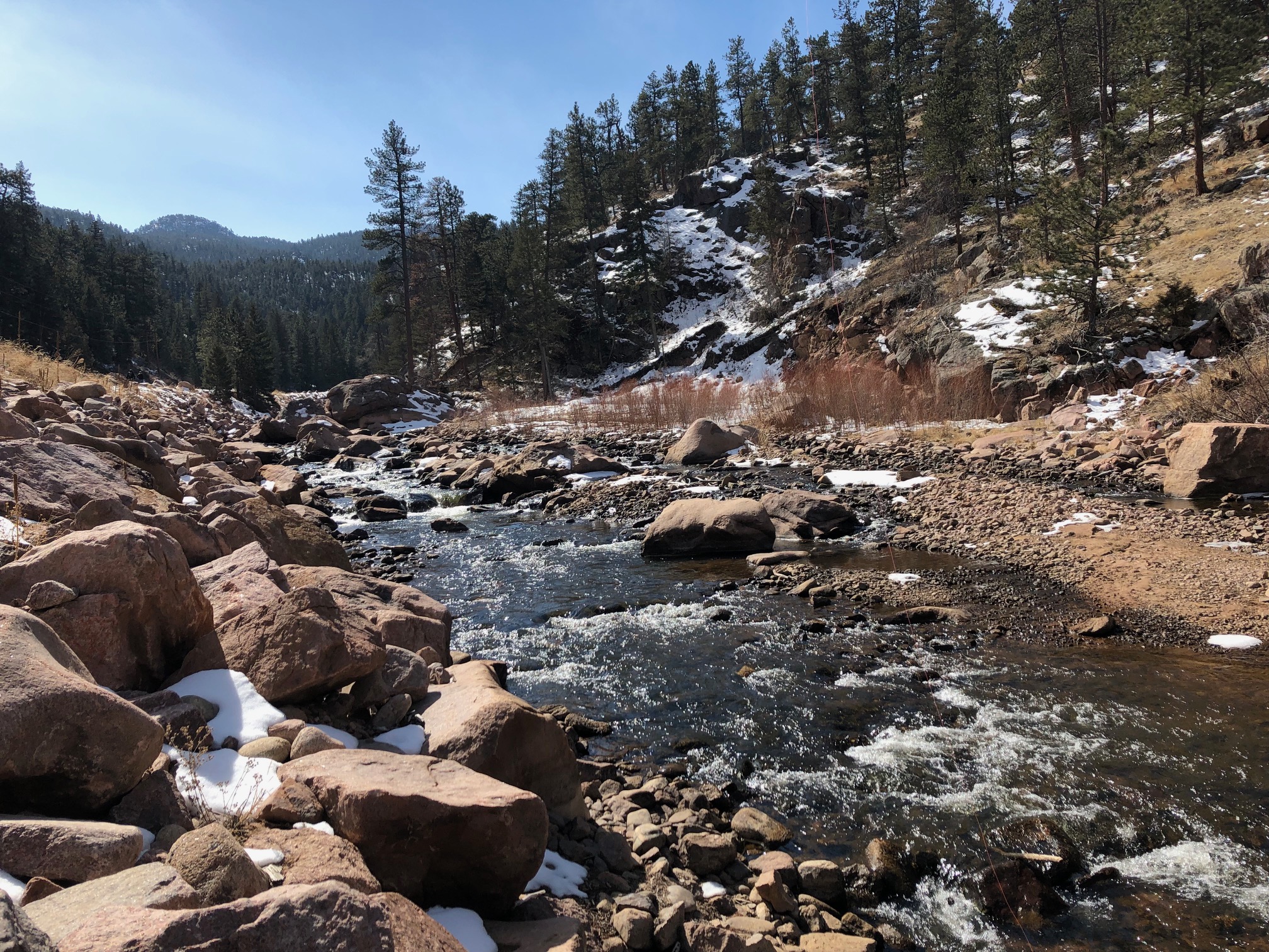 Jason Klass Fishing Tenkara on the St. Vrain