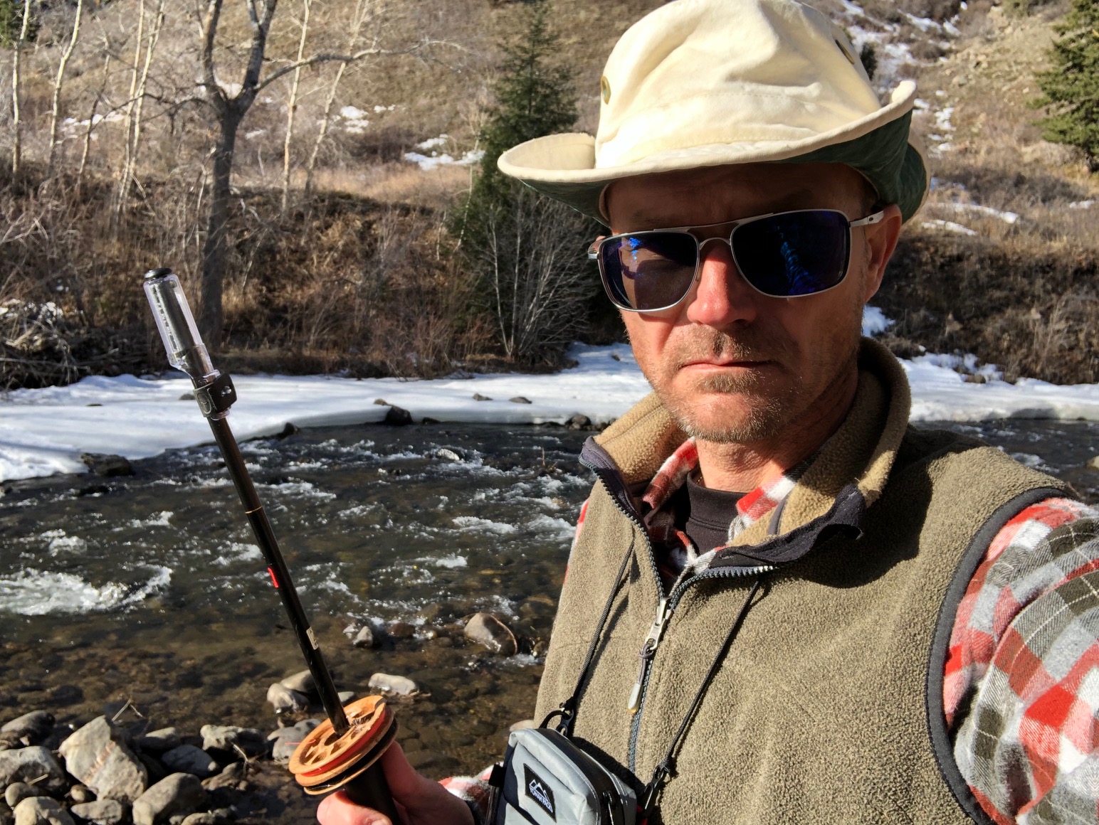 Jason Klass Fishing Tenkara on the St. Vrain