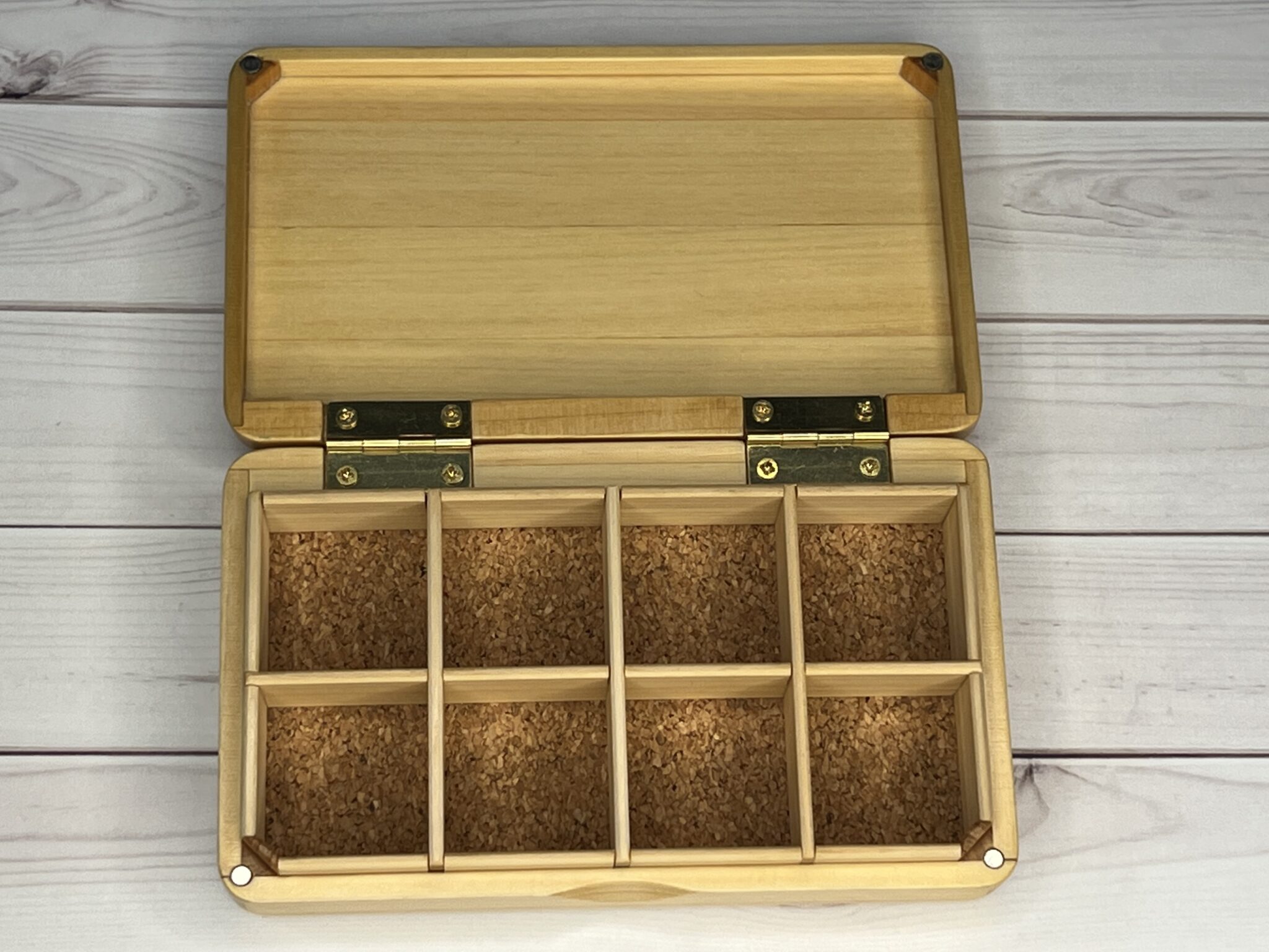 Chechen and Curly Maple Wooden Fly Box – Buraswoodworking